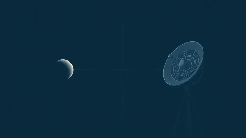 A split diagram contrasting the two searches for alien life: on the left, starlight filtering through a planet's atmosphere into a spectrum; on the right, a radio dish and laser pulse representing signals from technology.